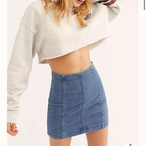 FREE PEOPLE JEAN SKIRT